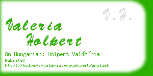 valeria holpert business card